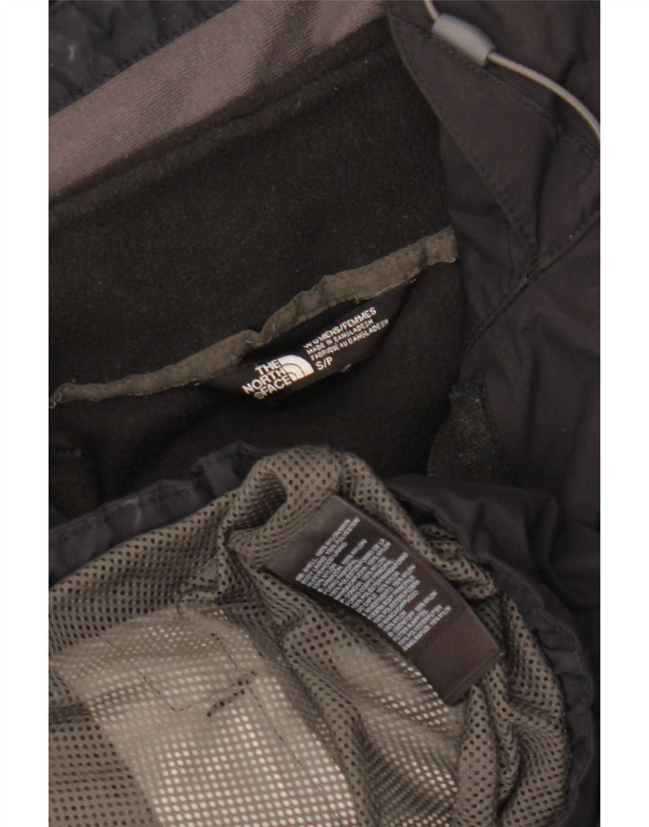 The North Face Damen-Windbreakerjacke mit Kapuze, UK 10, Größe S, schwarzes Nylon