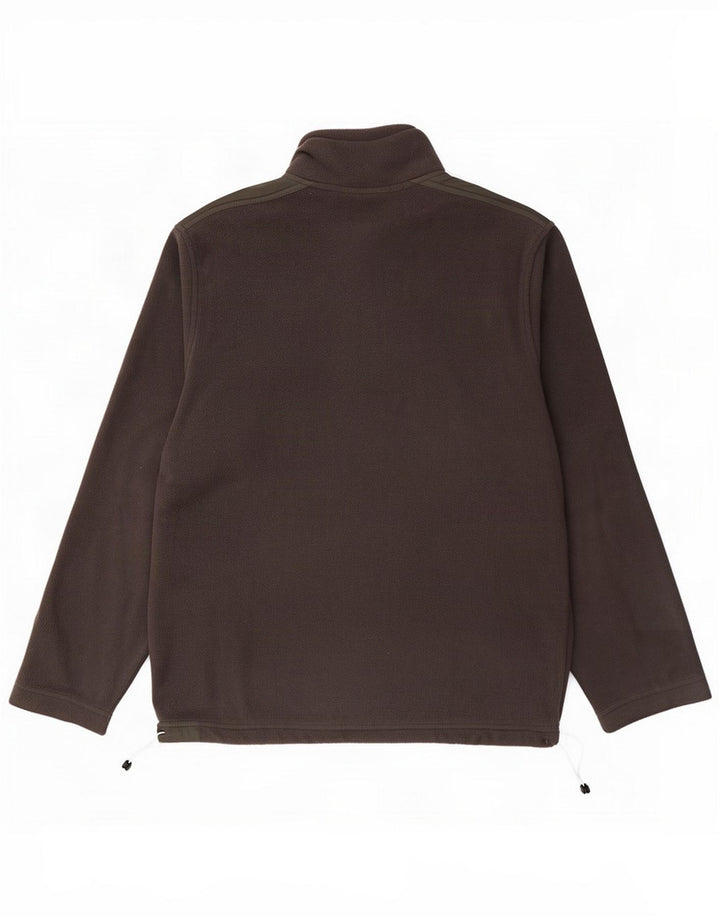 Lotto Herren-Fleecepullover mit Reißverschluss, klein, grau, Farbblock, Polyester