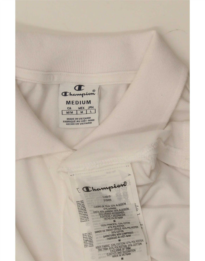 Champion Damen Poloshirt UK 12 Mittelweiße Baumwolle