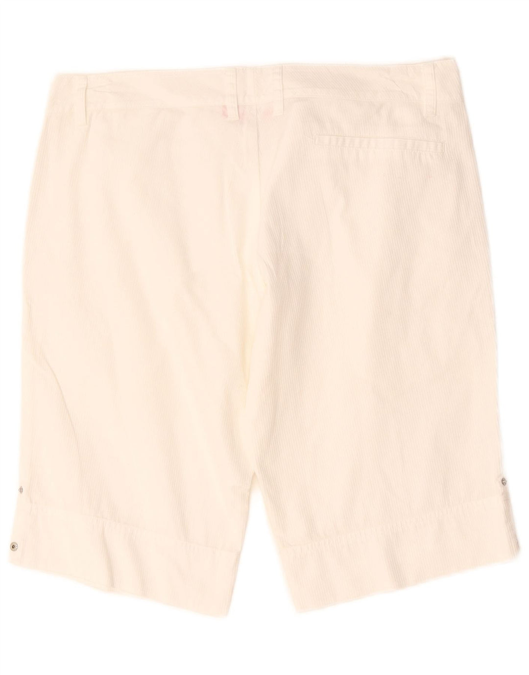 Puma Damen Casual Shorts UK 12 Medium W34 Weißer Nadelstreifen