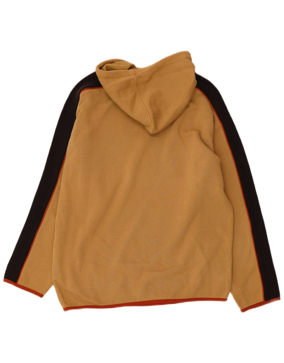 FILA Herren-Kapuzenpullover aus mittelbeigefarbener Colourblock-Baumwolle