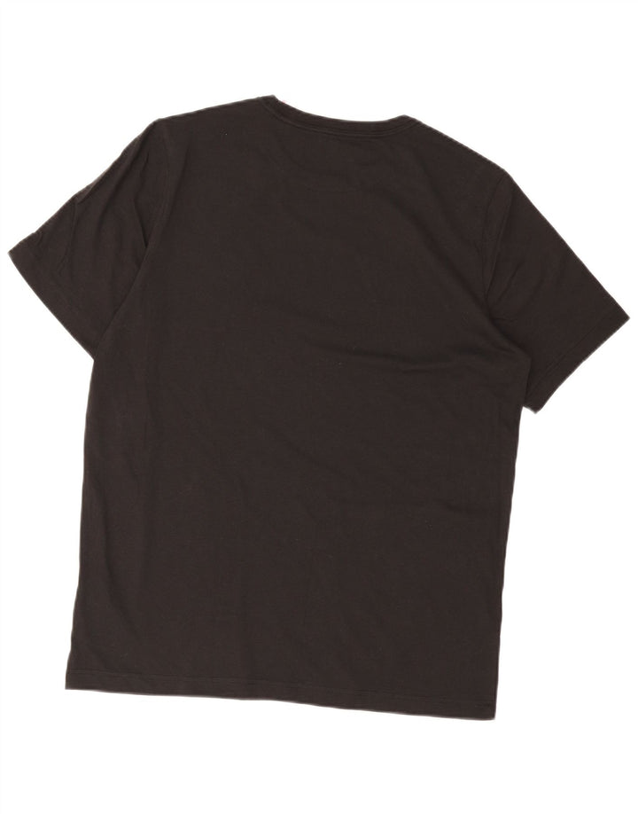 Puma Herren Grafik T-Shirt Top Mittelschwarz Baumwolle