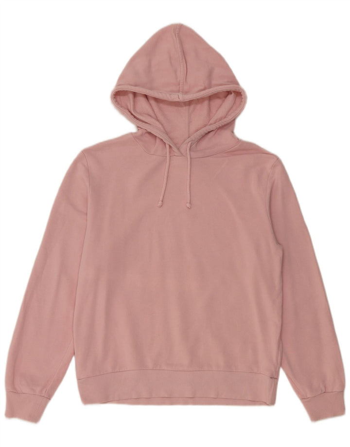 Marks & Spencer Damen-Pullover mit übergroßem Kapuzenpullover, Gr. 8, Größe S, Rosa, Baumwolle