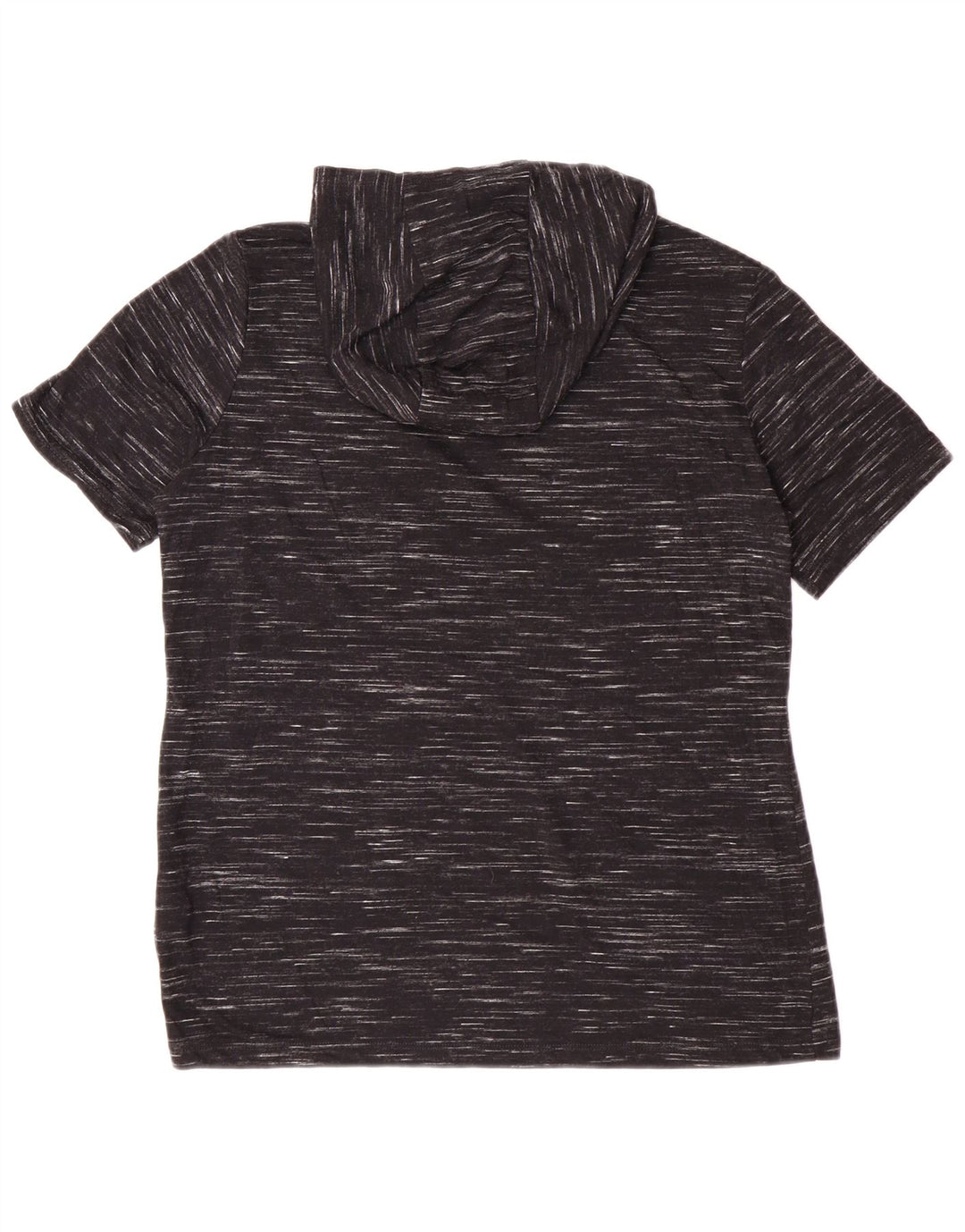 Nike Damen-T-Shirt mit Kapuze, UK 14, Mittelschwarz geflecktes Polyester