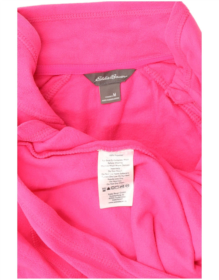 Eddie Bauer Damen-Fleecepullover mit Reißverschluss, UK 14, Mittelrosa, Polyester