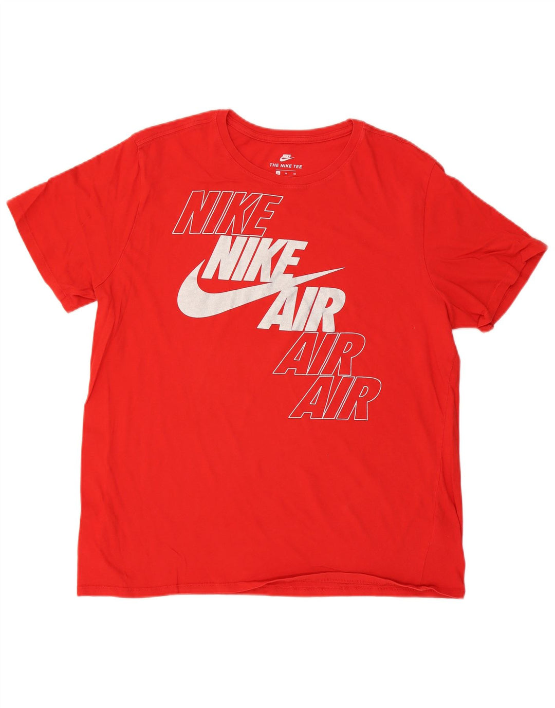 Nike Herren-T-Shirt mit Grafik, XL, rote Baumwolle