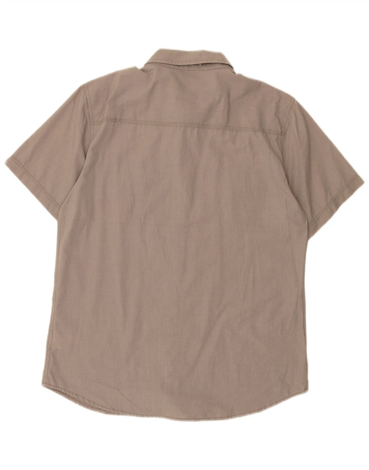 Levi's Herren-Hemd, kurzärmelig, Standard-Passform, groß, aus grauer Baumwolle