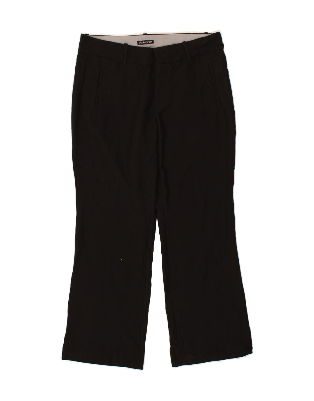 DOCKERS Womens Short Bootcut Chino Trousers US 12 Large W34 L29  Black | Vintage Dockers | Thrift | Second-Hand Dockers | Used Clothing | Messina Hembry 