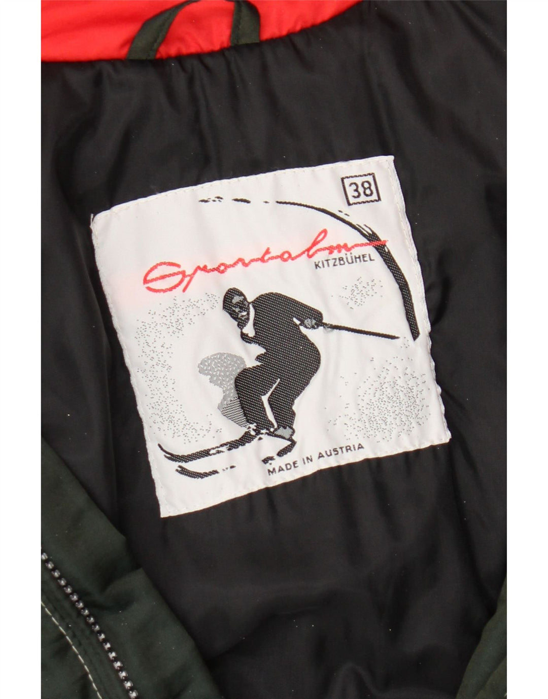 Sportalm Womens Graphic Oversized Skijacke EU 38 Mittelgrün geblümt
