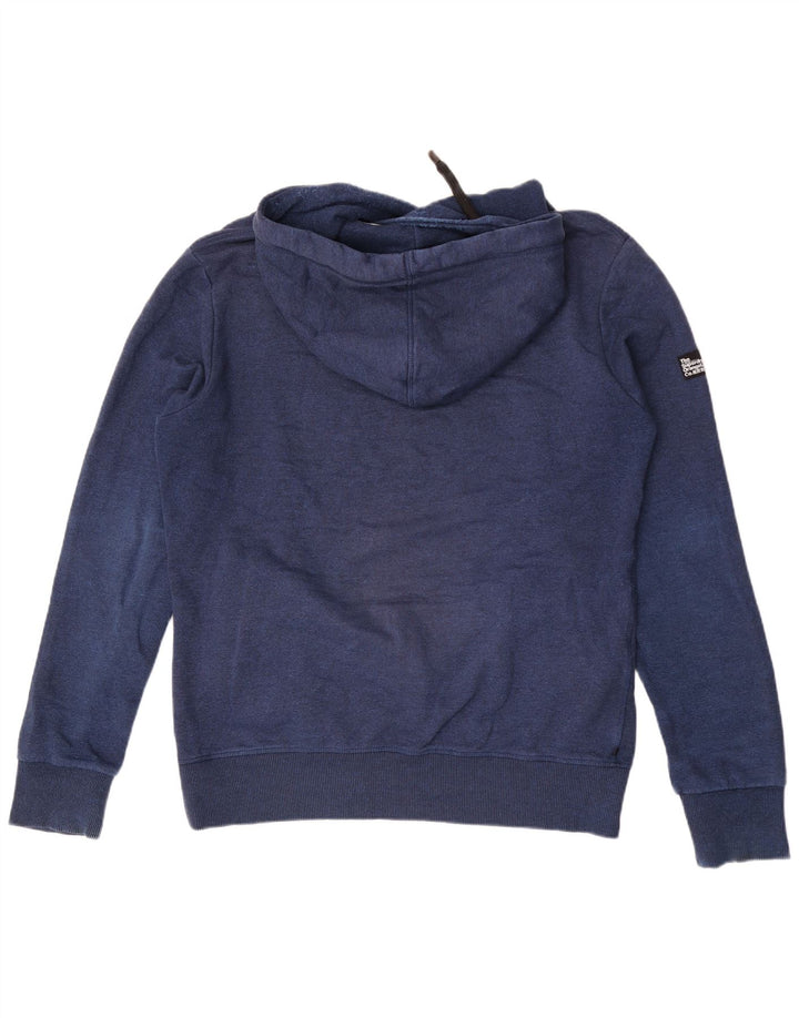 Superdry Herren Kapuzenpullover XL aus blauer Baumwolle
