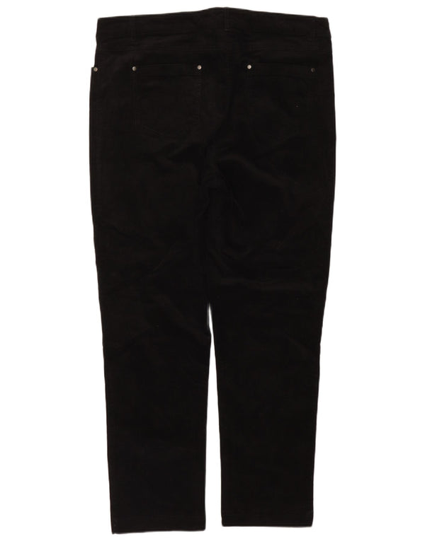 John Lewis Damen Slim Cordhose UK 18 2XL W38 L30 Schwarz Baumwolle