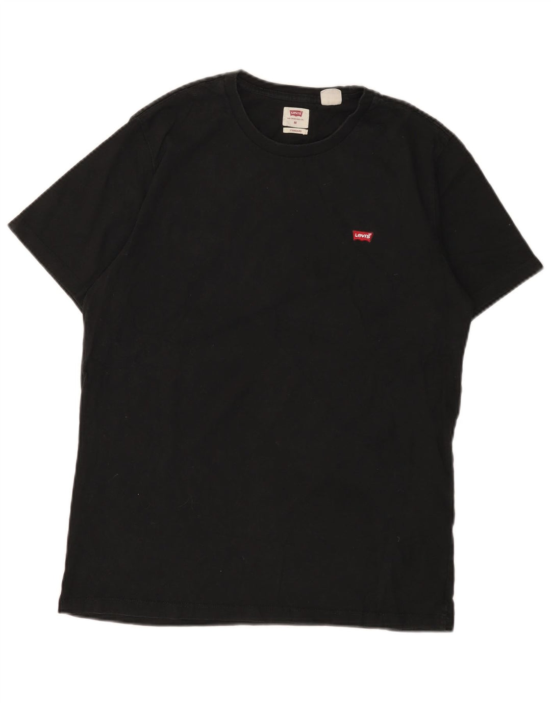 LEVI'S Herren-T-Shirt mit Standard-Passform, mittelschwarze Baumwolle