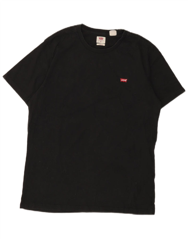 LEVI'S Herren-T-Shirt mit Standard-Passform, mittelschwarze Baumwolle