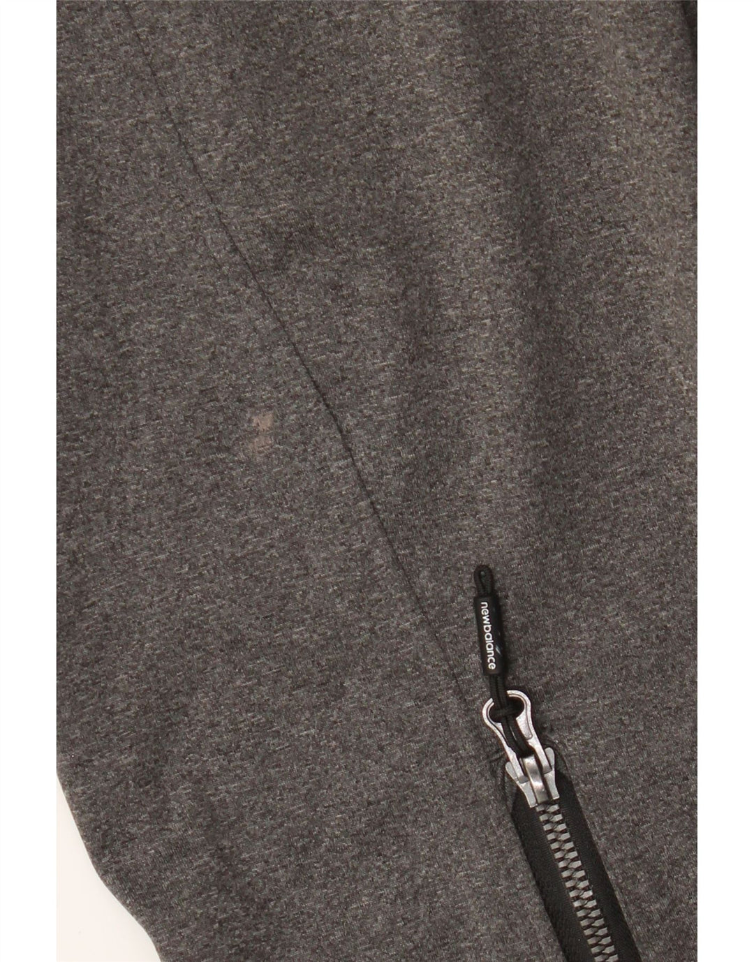 New Balance Herren-Trainingsanzugoberjacke aus mittelgrauem Polyester