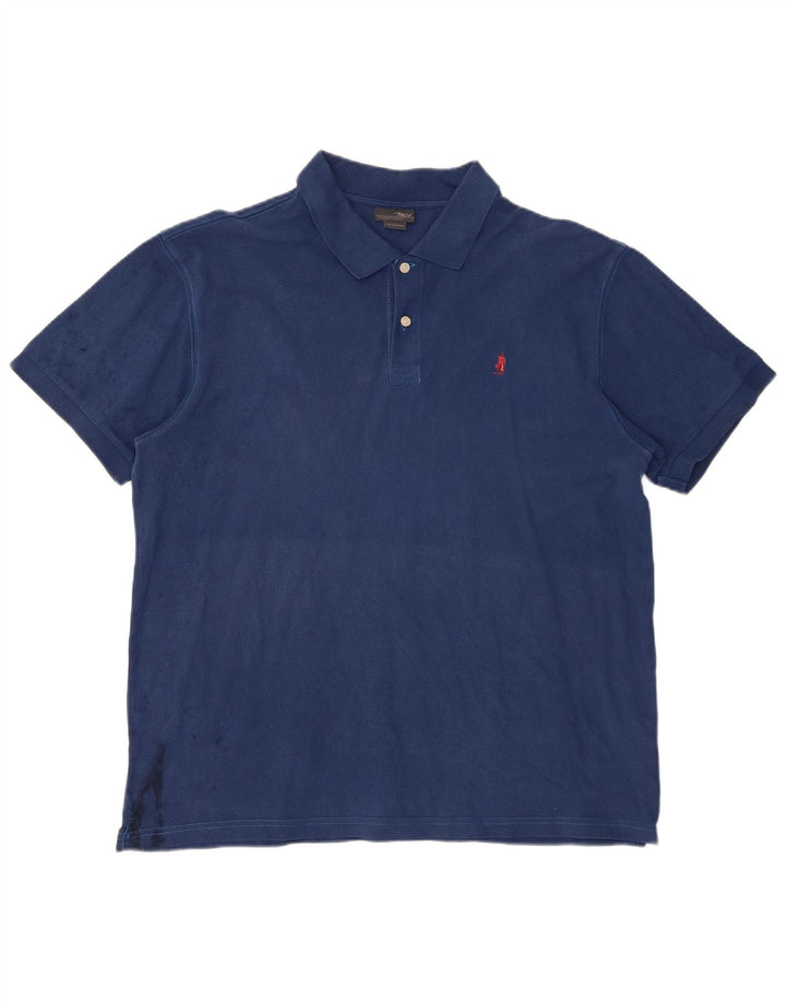 MARLBORO CLASSICS Herren Poloshirt 2XL Marineblau Baumwolle