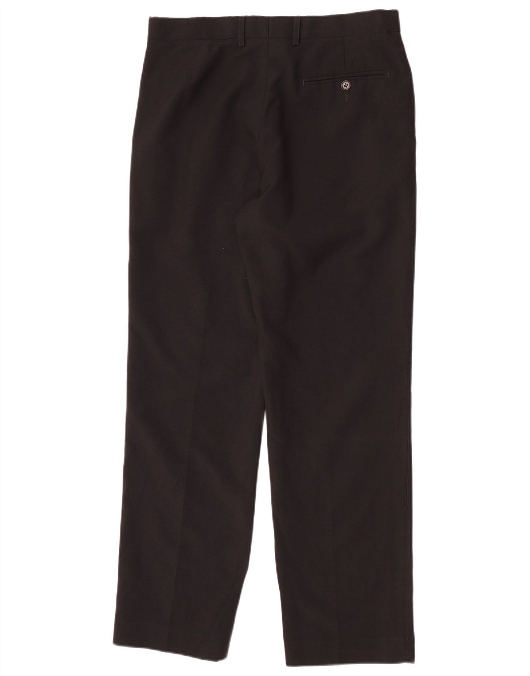 Gerade Herren-Anzughose von Marks & Spencer, W32, L31, schwarzes Polyester