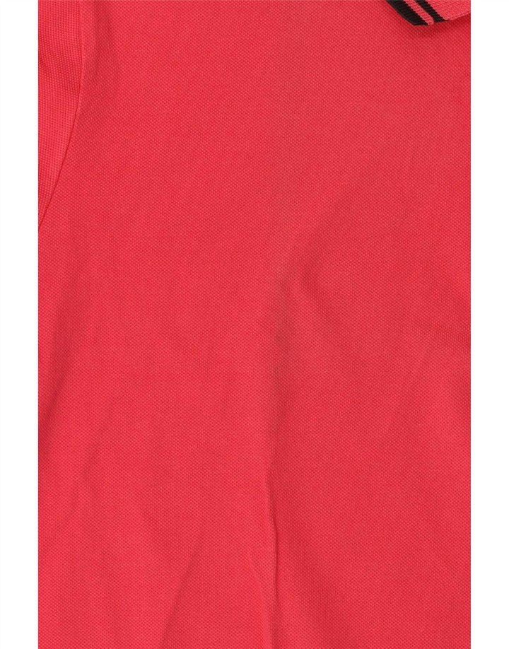 Leichtes und dehnbares Herren-Poloshirt aus mittelrosa Baumwolle von Fred Perry