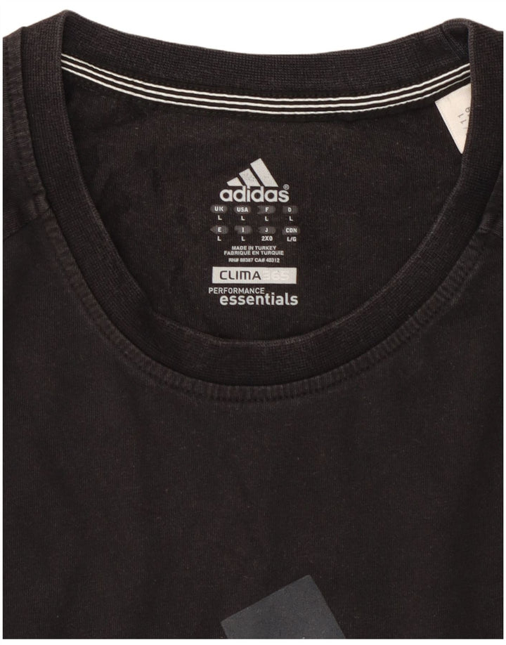 ADIDAS Herren Clima 365 Graphic T-Shirt Top Large Schwarz