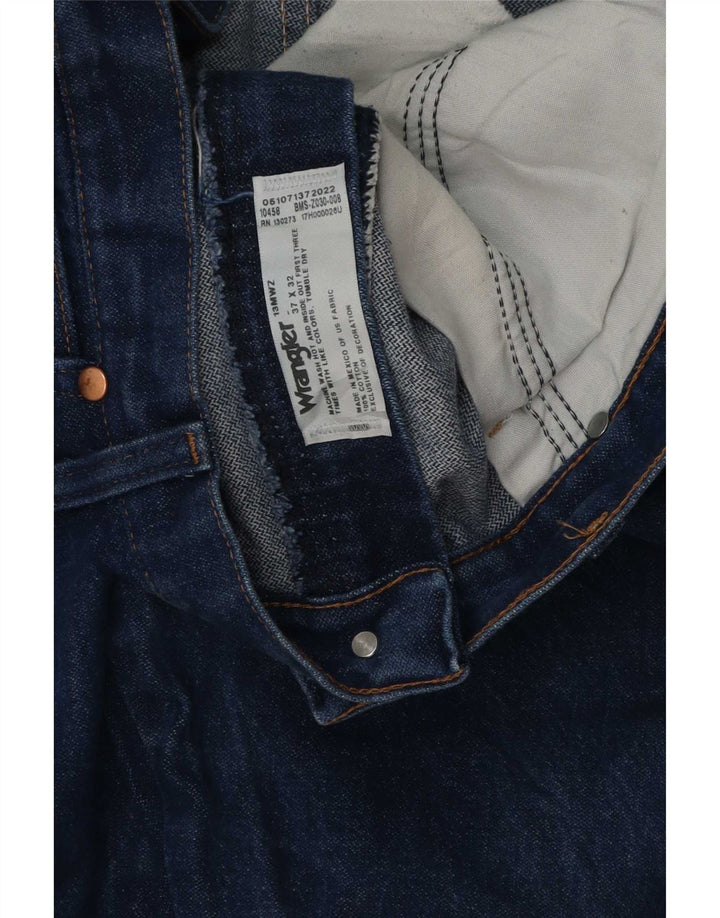 Wrangler Herren Straight Jeans W37 L32 Blaue Baumwolle