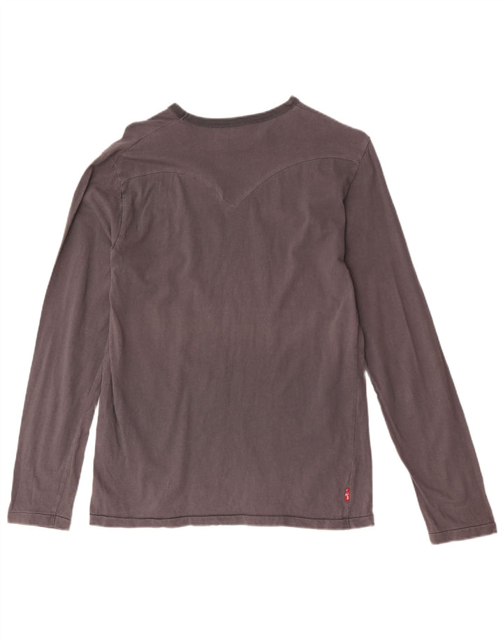 Levi's Herren Graphic Top Langarm Small Grau Baumwolle