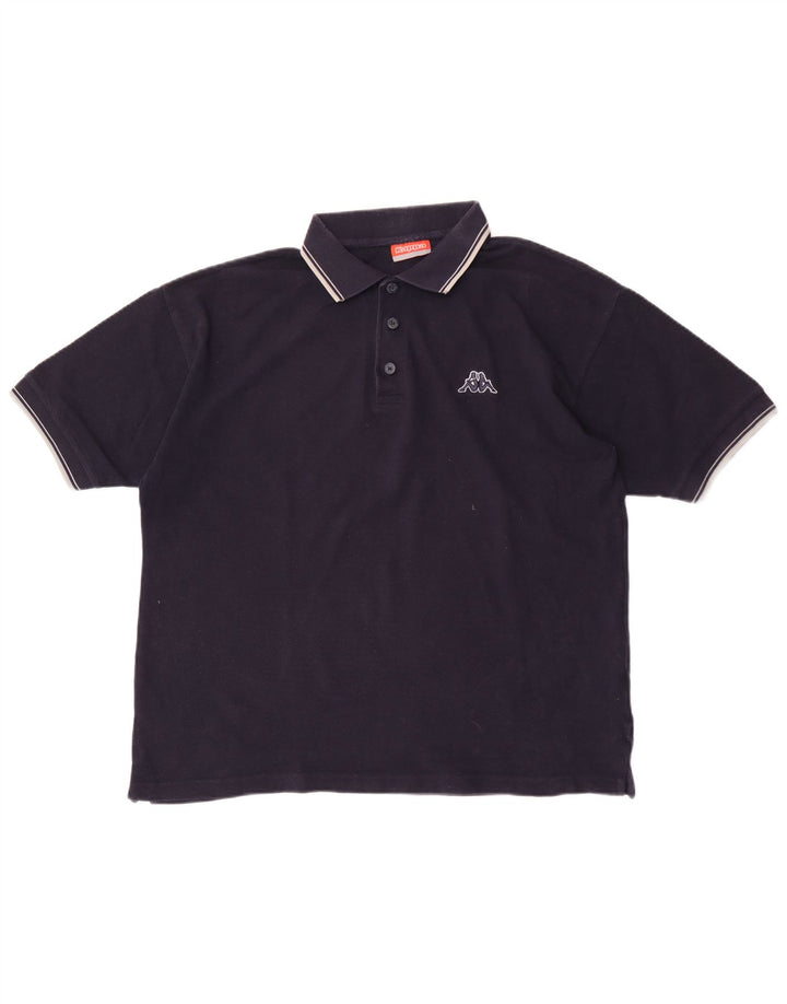 Kappa Herren Poloshirt XL Marineblau Baumwolle