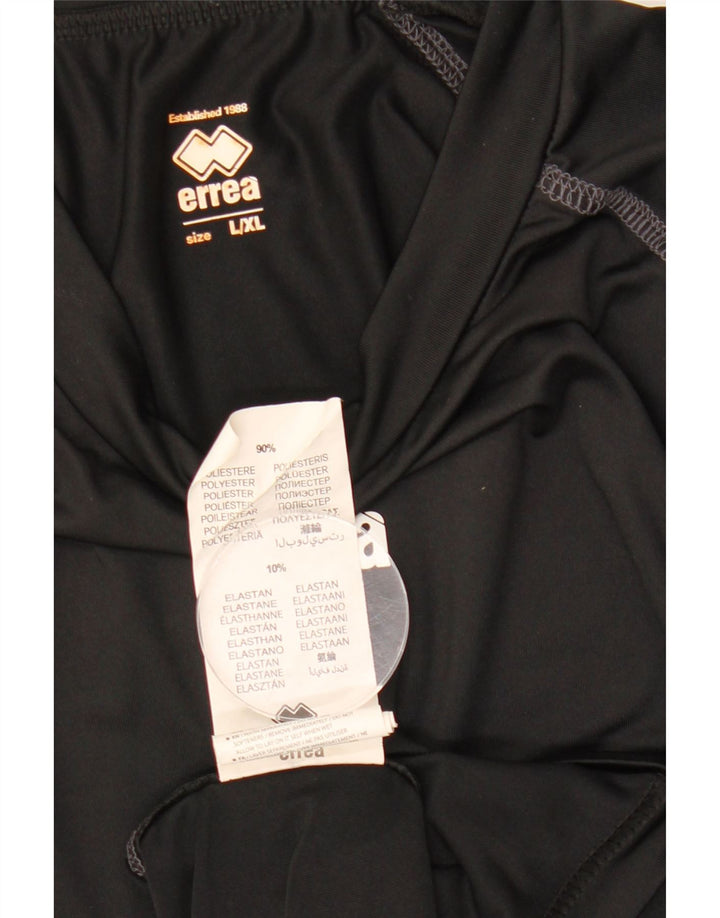 ERREA Herren-Top, langärmelig, groß, aus schwarzem Polyester