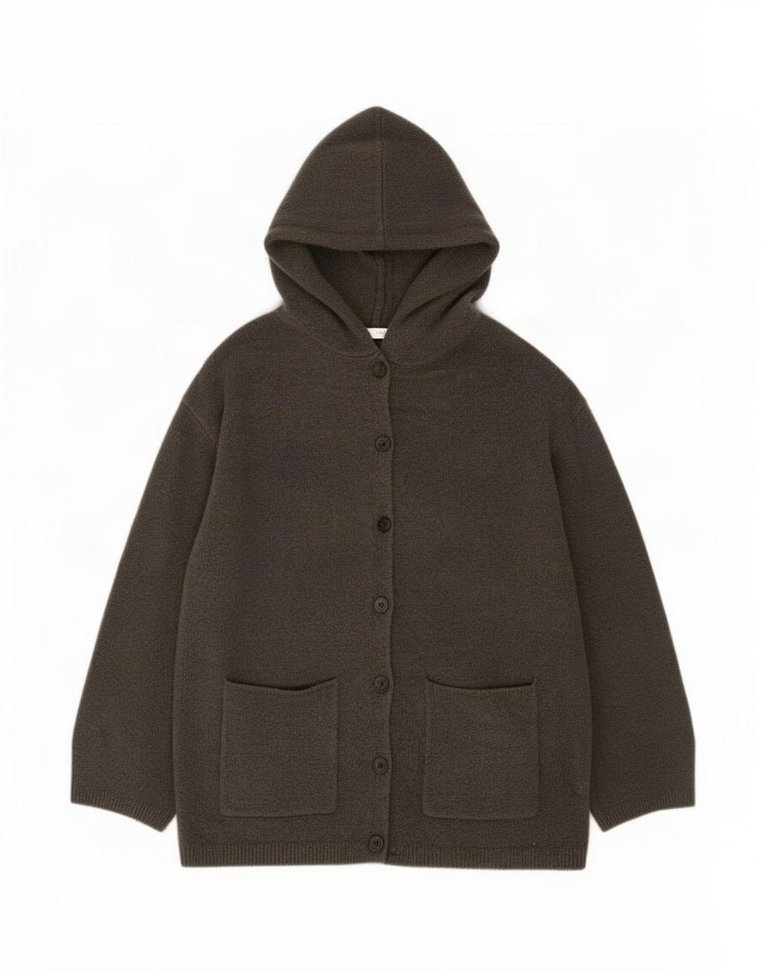 Zara Damen-Strickjacke mit Kapuze, übergroß, Gr. 10, Größe S, Grau