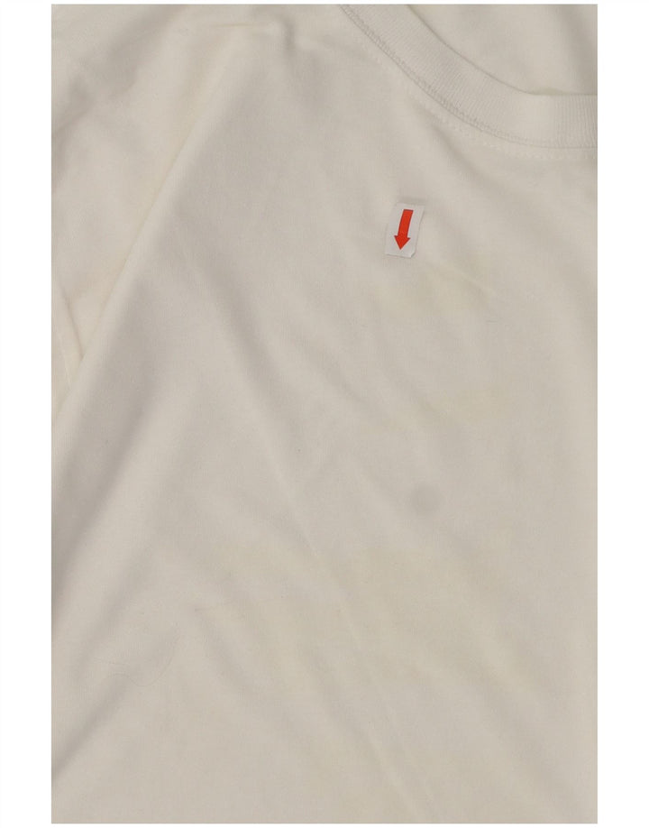 LEVI'S Herren-Top, langärmelig, groß, weiße Baumwolle