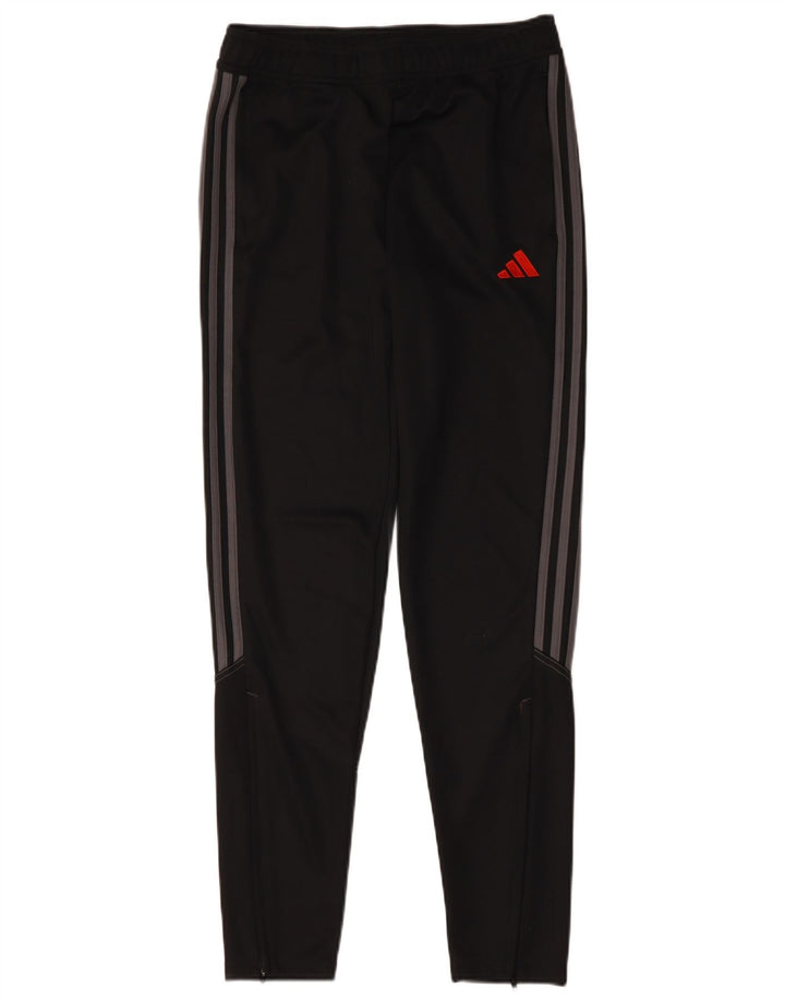 Adidas Jungen Aeroready Trainingshose 15–16 Jahre, schwarzes Polyester