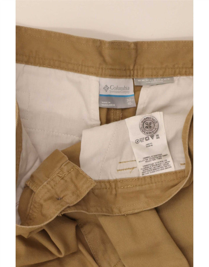 Columbia Herren Omni-Shade Cargo Shorts W32 Mittelbeige Baumwolle
