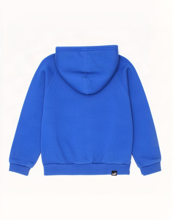 Puma Baby-Jungen-Kapuzenpullover mit Reißverschluss, 12–18 Monate, blaue Baumwolle