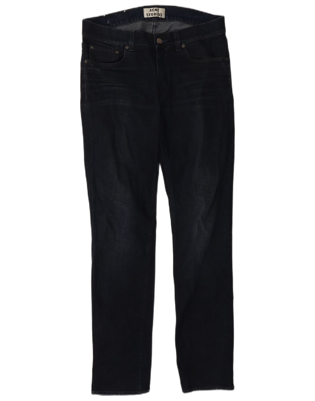 Acne Studios Herren Slim Jeans W30 L32 Marineblau Baumwolle