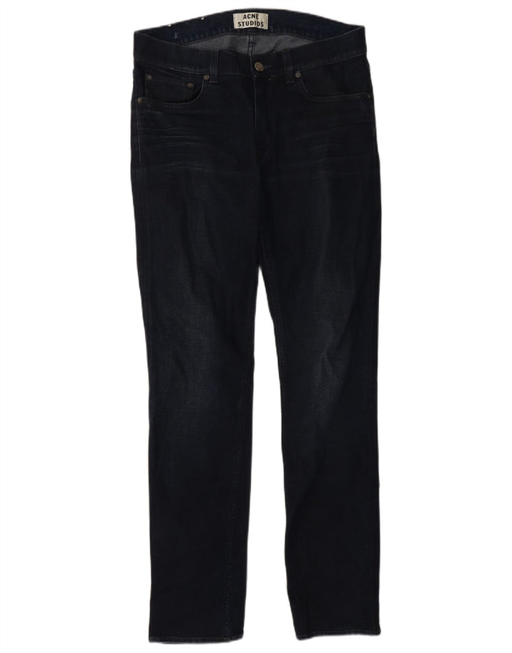 Acne Studios Herren Slim Jeans W30 L32 Marineblau Baumwolle