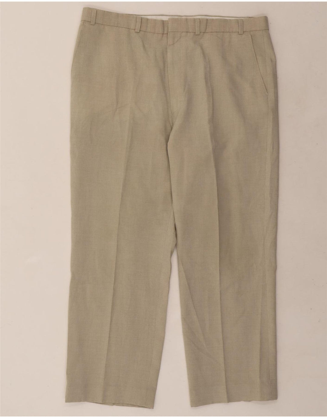 Gerade Herren-Chinohose von Marks & Spencer, W38, L27, Beige, Polyester