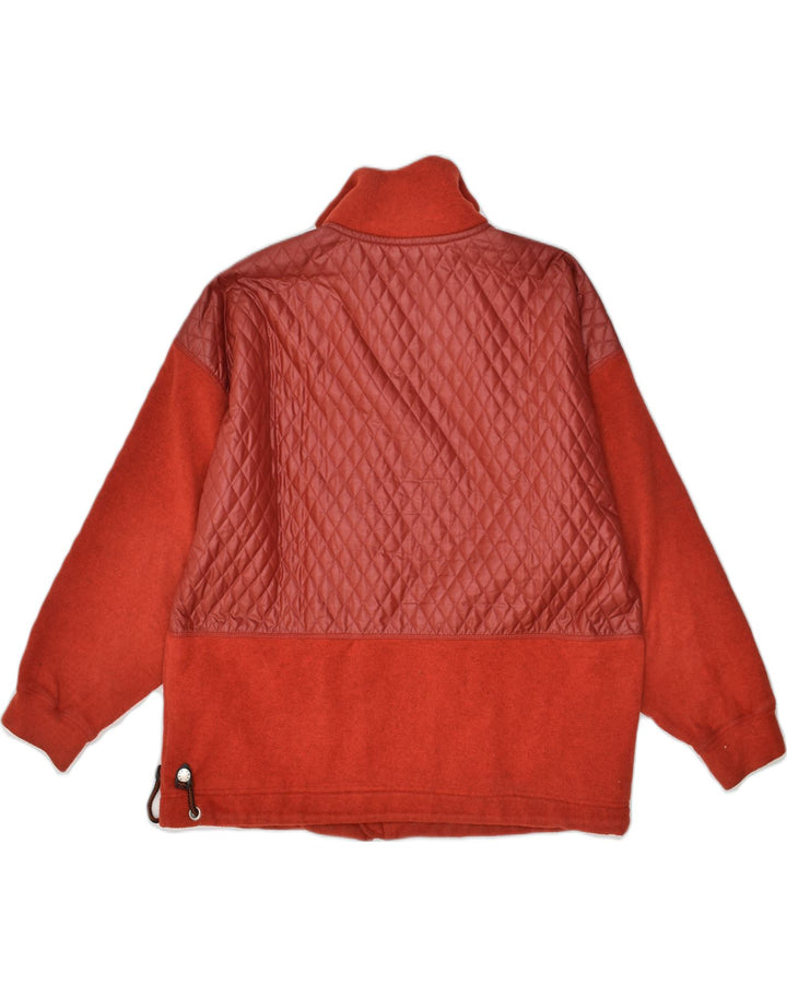 POST CARD Womens Quilted Jacket UK 14 Large Red | Vintage Post Card | Thrift | Second-Hand Post Card | Used Clothing | Messina Hembry 