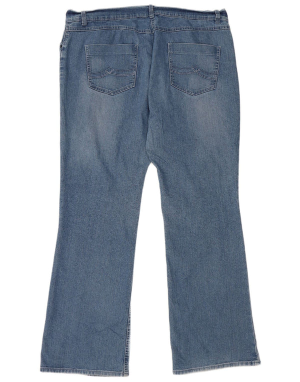 Marks & Spencer Damen Bootcut Jeans UK 18 XL W38 L30 Blaue Baumwolle