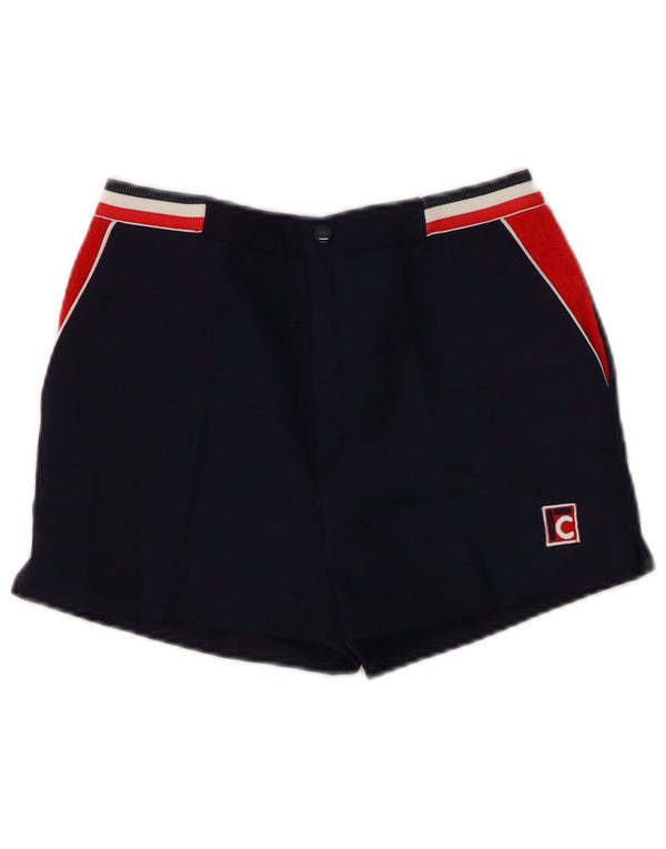 CAMPAGNOLO Damen Chinoshorts IT 40 Small W24 Marineblau Farbblock