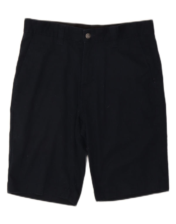 Volcom Mens Chino Shorts W30 Medium Navy Blue Cotton
