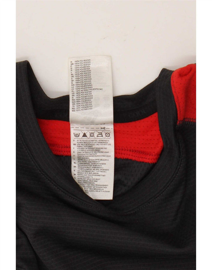 Adidas Herren Top Langarm XL Grau Colourblock Polyester