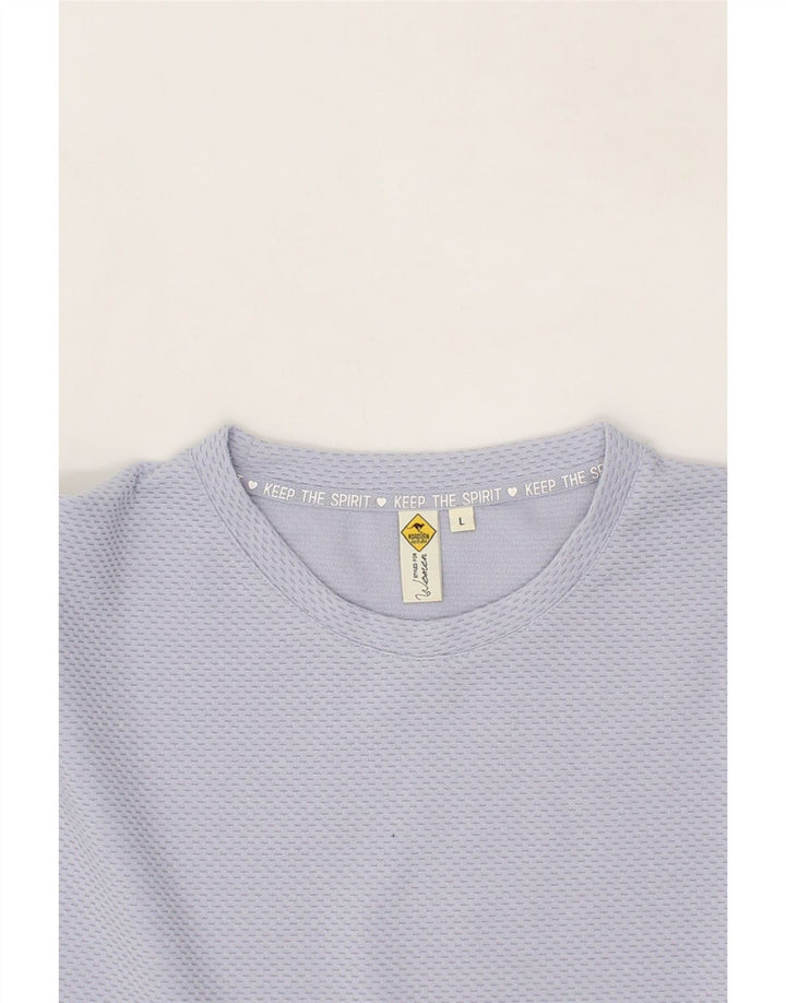 ROADSIGN Womens Top Long Sleeve UK 16 Large Purple Polyester Vintage Roadsign and Second-Hand Roadsign from Messina Hembry 