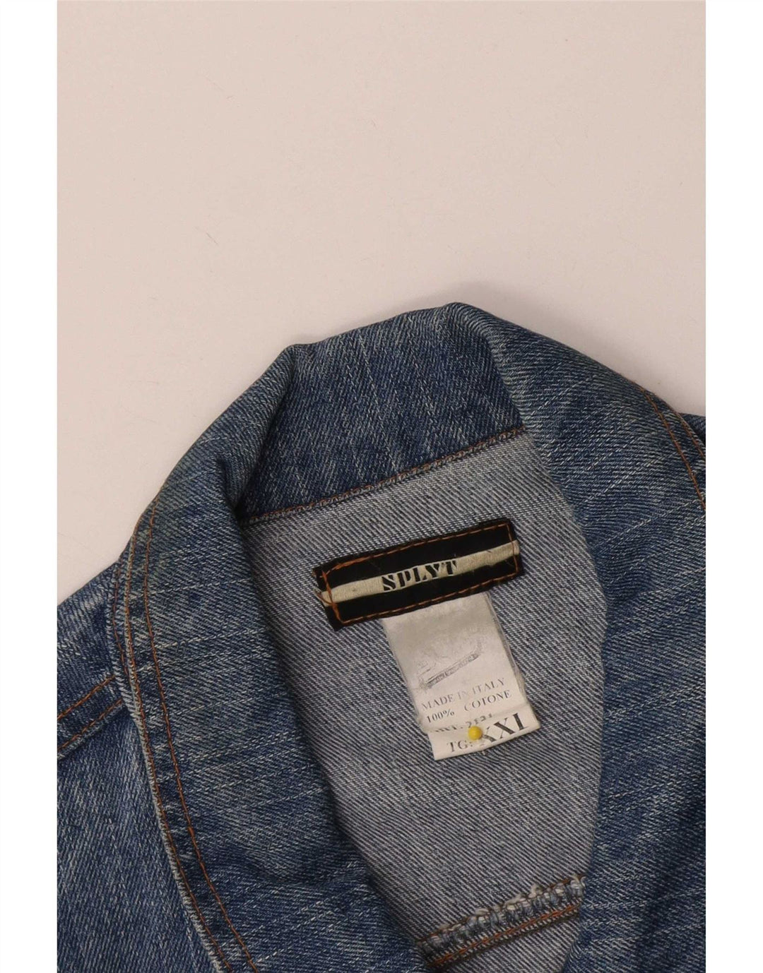 Vintage Damen Jeansjacke UK 20 2XL Blaue Baumwolle