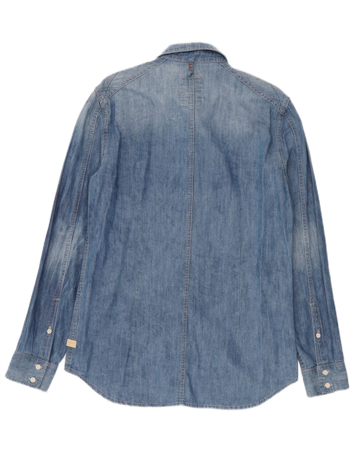 G-Star Herren-Jeanshemd, große blaue Baumwolle