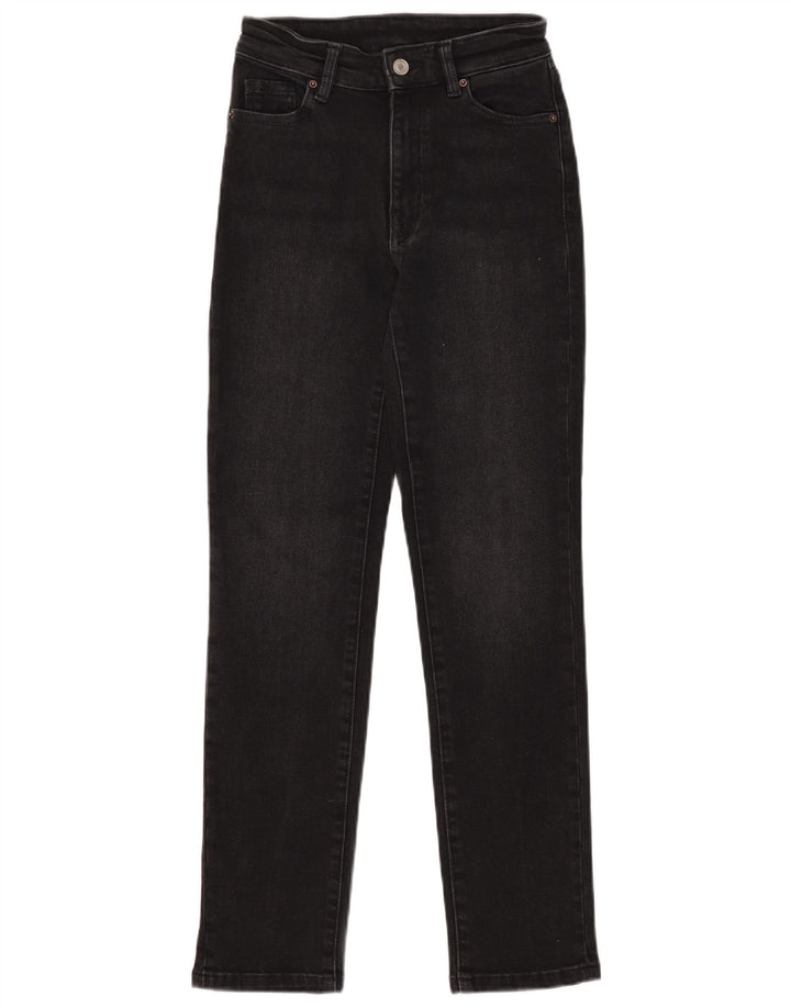 Massimo Dutti Damen Slim Jeans EU 34 2XS W24 L28 Schwarz
