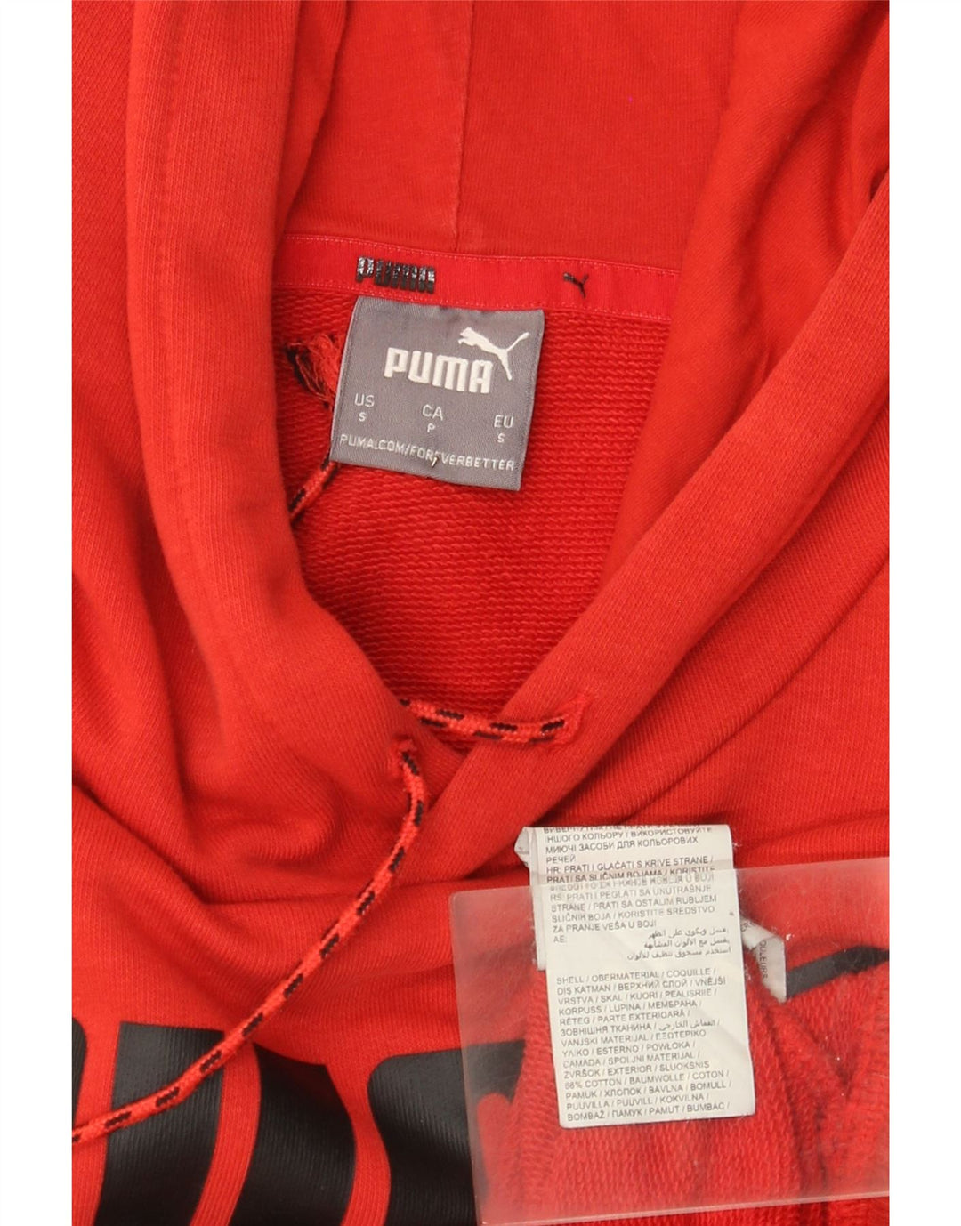 Puma Herren Graphic Hoodie Pullover Kleine rote Baumwolle