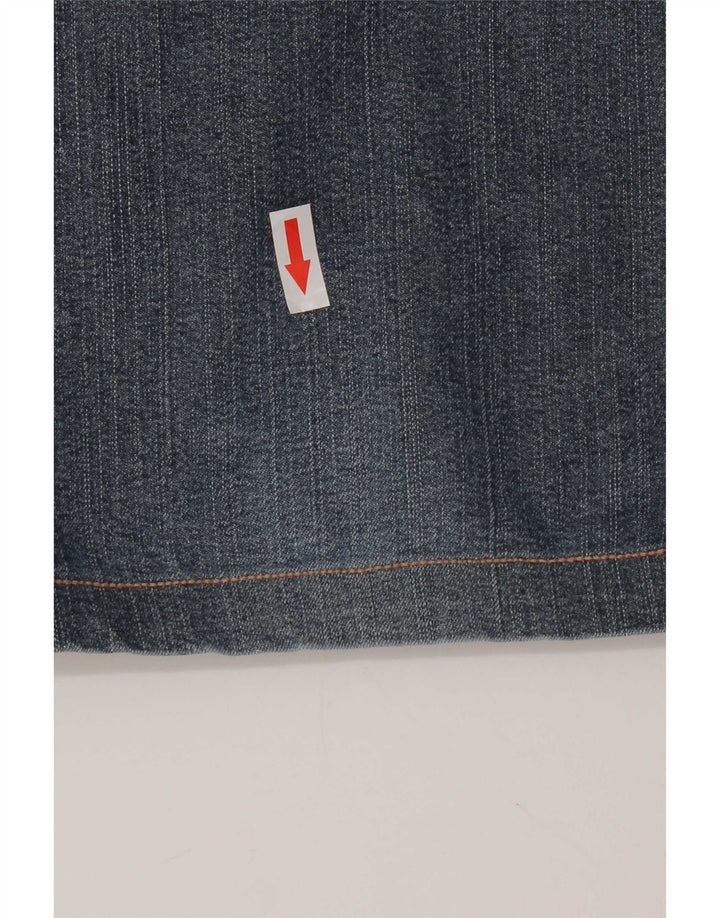 Trussardi Herren Straight Jeans W34 L32 Blaue Baumwolle