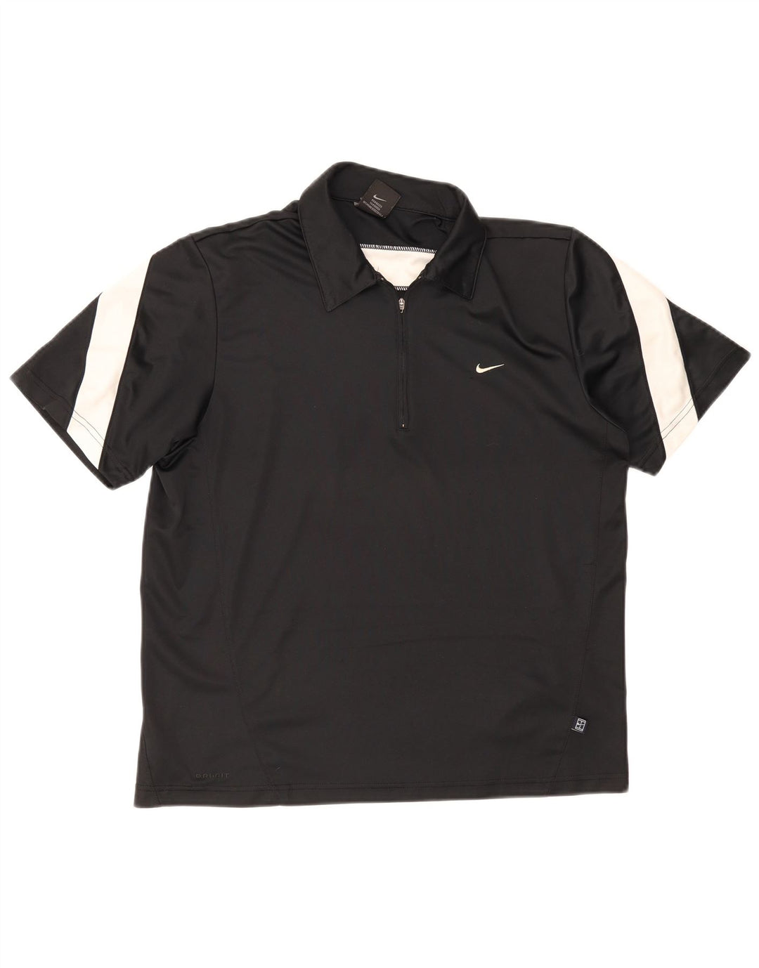 Nike Herren-Poloshirt UK 39/41 Medium Black Colourblock