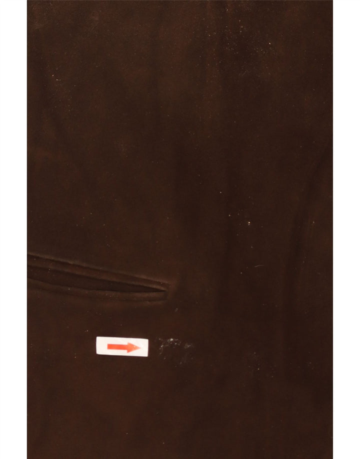 Vintage Damen Wildlederweste UK 14 Mittelbraun