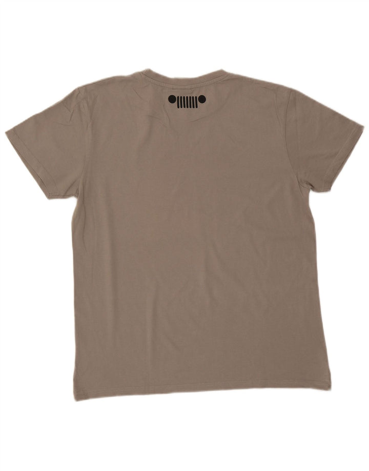 Jeep Herren Grafik T-Shirt Top XL Grau