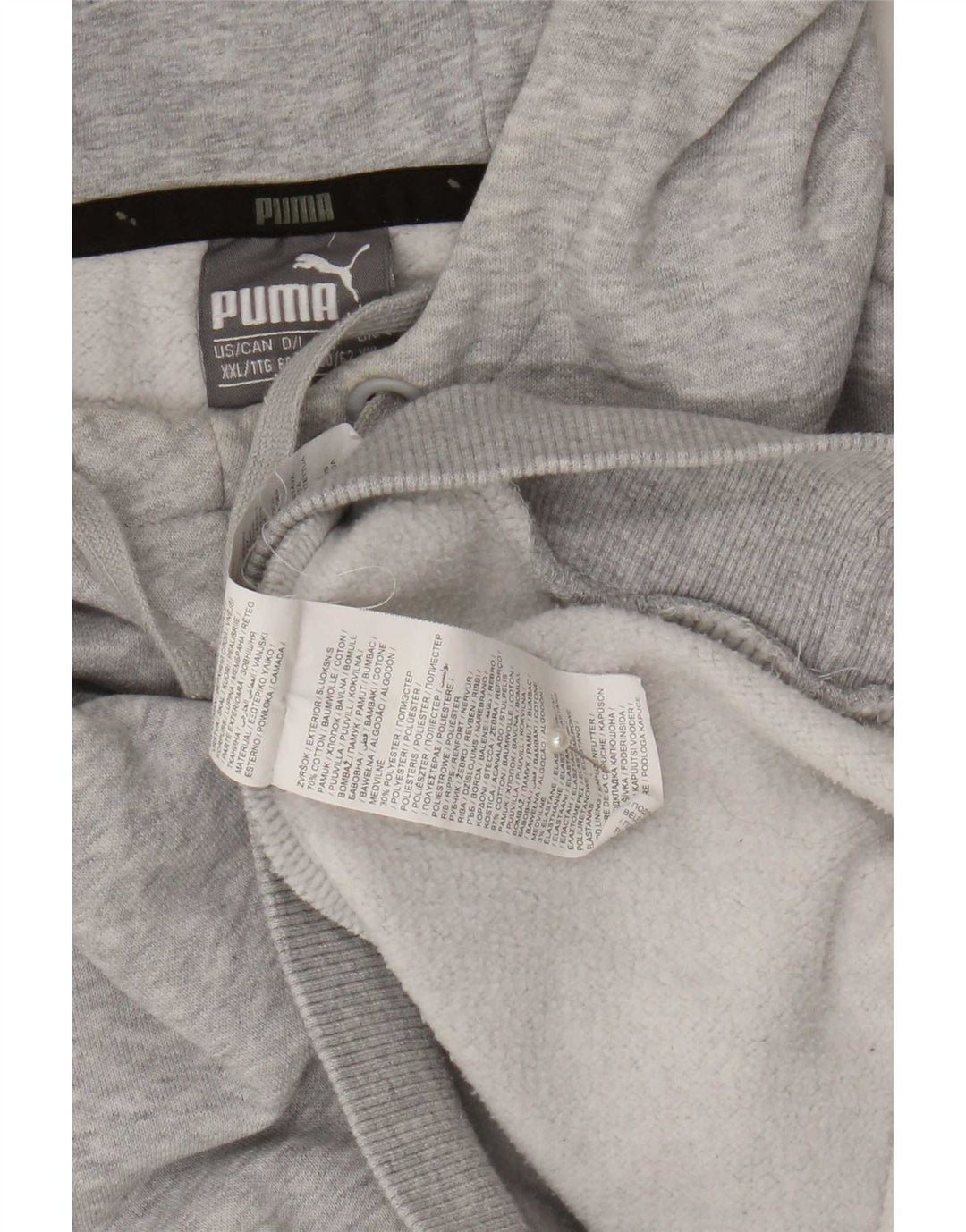Puma Herren Kapuzenpullover 2XL Grau Baumwolle