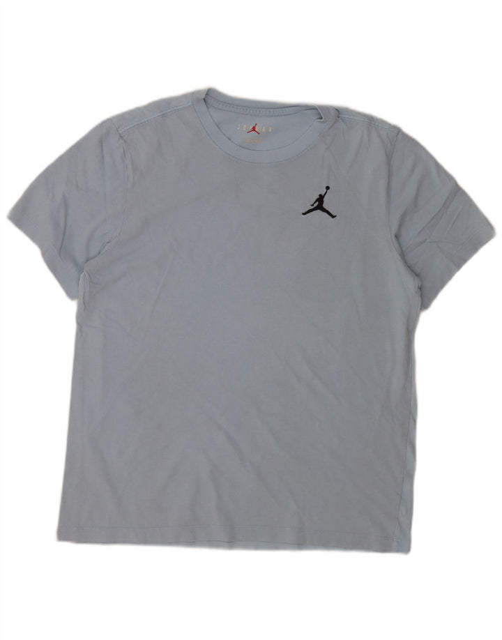 Jordan Herren T-Shirt Top Large Blau Baumwolle